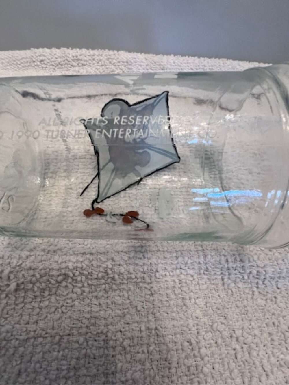 1990‎ Welch's Tom & Jerry Juice Glass flying kite Vintage Nostalgia Looney Tunes - Picture 7 of 7